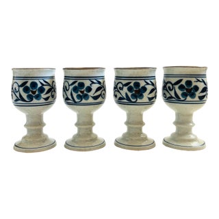 Otagiri Hacienda Pottery Goblets - Set of 4 For Sale