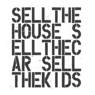 Christopher Wool Text Contemporary Black and White Art Print For Sale