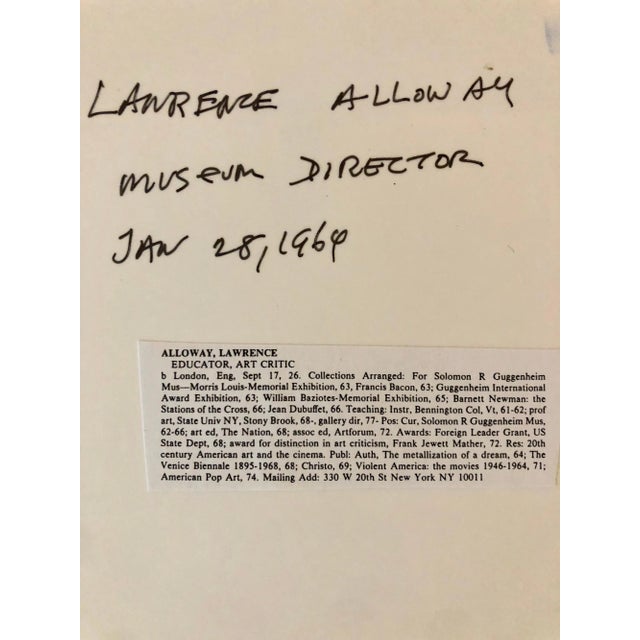 Fred W. McDarrah, Vintage Silver Gelatin Photograph Guggenheim Museum Architecture Photo Alloway, 1964 For Sale - Image 4 of 6