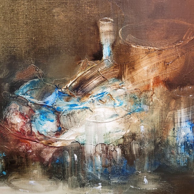 Juan Valenzuela Y Chacón, Still Life with Glass Jugs, 1989, Oil on Canvas For Sale - Image 18 of 18