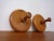 2 clothes hooks in solid teak from the 1960s.