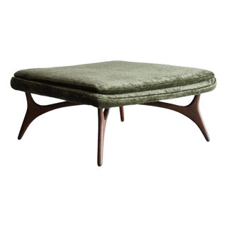 Sculptural Walnut Ottoman by Vladimir Kagan, C. 1950s For Sale