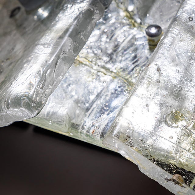 Vintage Italian Glass Wall Sconces, 1990s, Set of 2 For Sale - Image 9 of 15