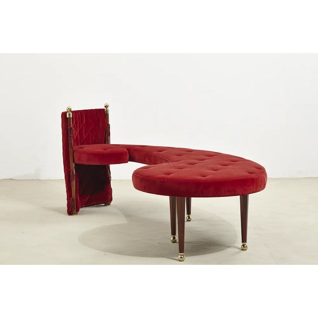 3-Seater Bench by Jeannot Cerutti for Sawaya and Moroni, 1991 For Sale - Image 9 of 9