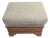 Early-to-Mid 20th Century Upholstered Wood Storage Ottoman With Hinged Lid For Sale