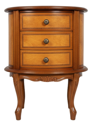 Louis XV Style Side Table with Inlay Work, 1970s