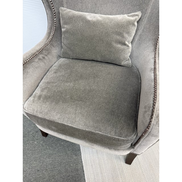 Massoud Furniture Nala Wing Chair For Sale - Image 10 of 12