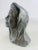 This is an early 20th century solid zinc sculpture of a woman. This early 20th century French sculpture depicts a bust of...