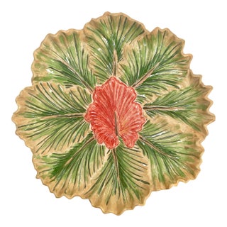Vintage Majolica Serving Platter For Sale