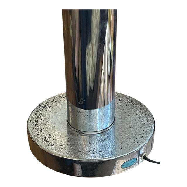Metal 1970s Cascading Chrome Waterfall LargeTable Lamp Attributed to Sonneman For Sale - Image 7 of 8