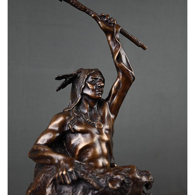 Bronze of a Warrior, 1970s For Sale - Image 18 of 18