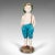 This is a tall vintage whistling boy figure. An English, plasterwork decorative display statue, dating to the Art Deco...