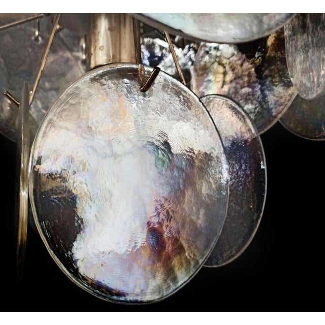 Murano Glass Discs Chandeliers, 1990, Set of 2 For Sale - Image 12 of 14
