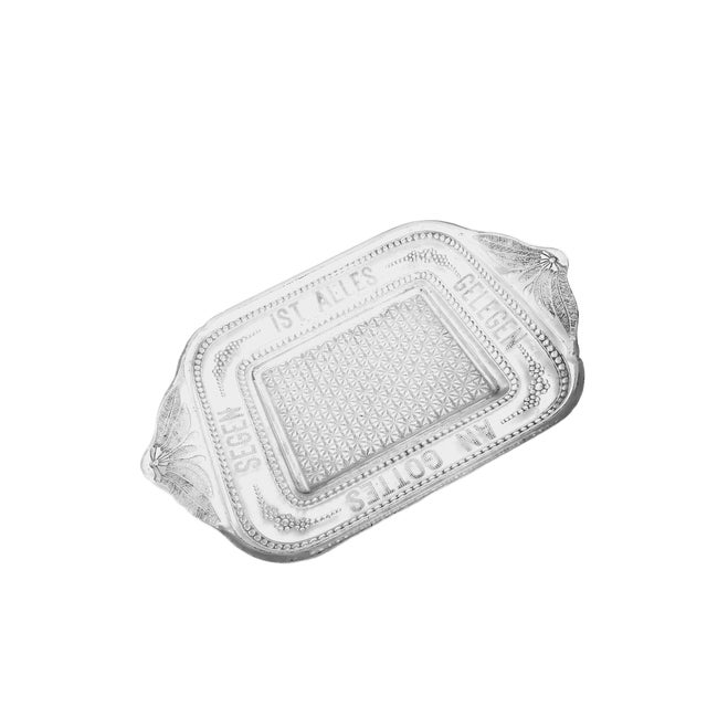 Glass Tray from Ząbkowice Glassworks, Poland, 1900s For Sale - Image 7 of 8