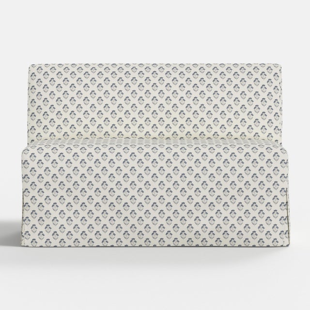 Not Yet Made - Made To Order Stoffer Home x Cloth & Company Slipcover for Lindy Dining Banquette in Francie Floral Tan For Sale - Image 5 of 7