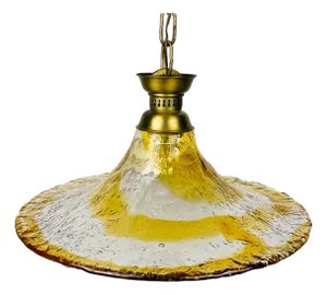 Vintage Murano Glass Pendant Lamp from AV Mazzega, Italy, 1950s