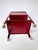 Vintage Red Steel Shop Cart With Hand-Ground Metal Surfaces For Sale - Image 9 of 16