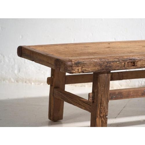 Antique Chinese Qing Dynasty Kang Table in Pine For Sale - Image 4 of 11