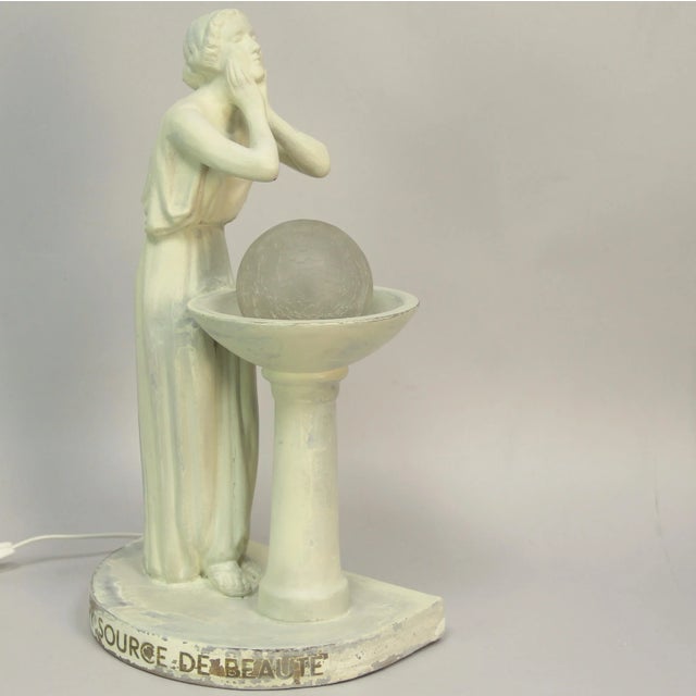Pharmacy Advertising Table Lamp from Vichy Source De Beaute, 1940s For Sale - Image 9 of 10