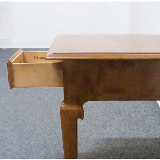 Ethan Allen Heirloom Maple Nutmeg Colonial Early American 24" Square Accent End Table 10-8035 For Sale In Kansas City - Image 6 of 11