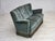 Wood Three-Seater Danish Sofa in Green Furniture Velour, 1960s For Sale - Image 7 of 18