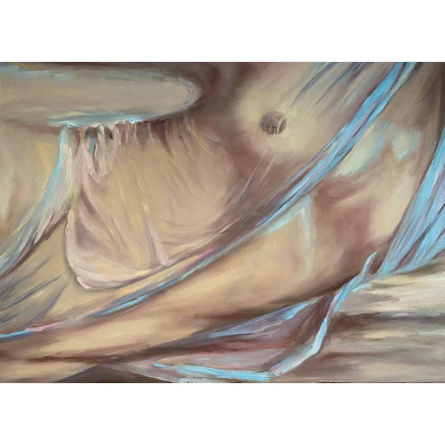 Svitlana Bielokopytova Female Figure — Original Oil Painting on Canvas Ooak, Figurative Art Elegant Wall Art For Sale