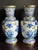 Rare Pair of Large Chinese Ming Style Blue and White Cloisonné Vases For Sale - Image 10 of 12