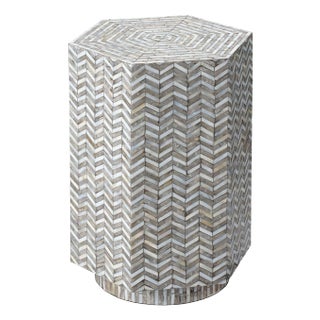 Jamie Young Brando Hexagon Side Table For Sale