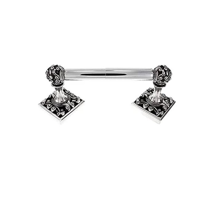 Contemporary Vicenza Pewter Paper Holder - Antique Silver Finish For Sale - Image 4 of 4