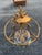 Chinoiserie Chelsea House Hollywood Regency Antique Gold Faux Bamboo Pagoda Lantern Chandelier For Sale - Image 3 of 9