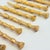 Vintage Golden Bamboo Cocktail Forks - Set of 11 For Sale - Image 9 of 9