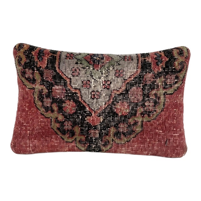 Bohemian Lumbar Rug Pillow Cover 12'' X 19'' For Sale