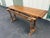Wood Rustic Tavern Oak Flip Top Dining Console Table For Sale - Image 7 of 12