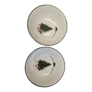 1992 O'Tannenbaum Large Vegetable Server Bowls - A Pair For Sale