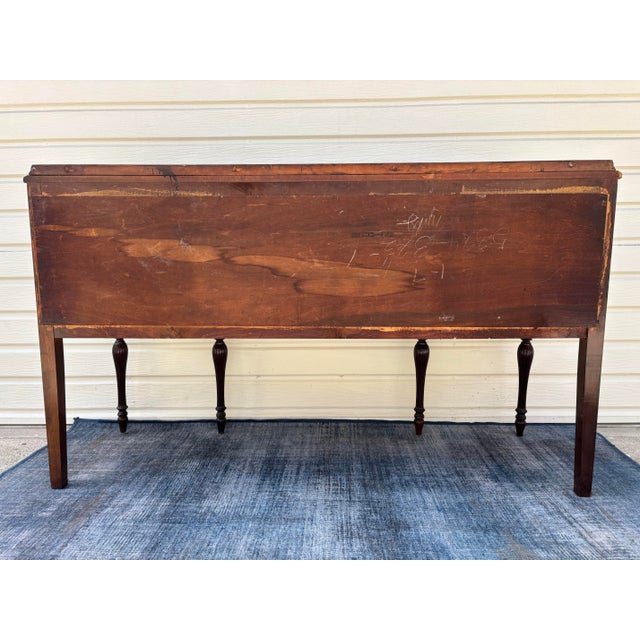 1920s Antique Hepplewhite or Federal Style Mahogany Sideboard Buffet For Sale - Image 5 of 12