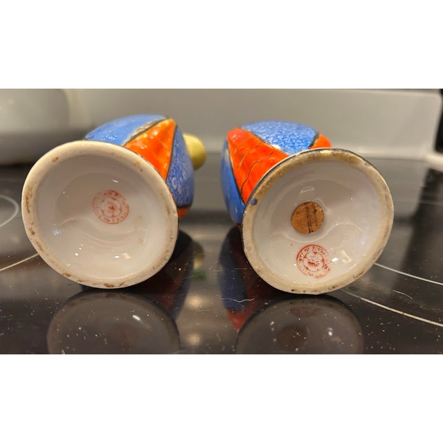 Mid 20th Century Vintage Hand Painted Nippon Sugar Shaker With Matching Creamer For Sale - Image 5 of 5