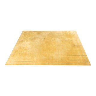 Modern Geometric Beige Carpet, 12' 7" X 9' 7" For Sale