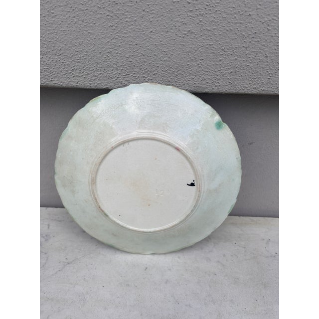 Orchies French Majolica Daisy Plate Orchies, Circa 1890 For Sale - Image 4 of 5
