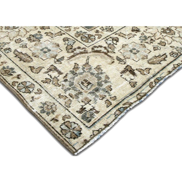 Transitional 1940s Persian Tabriz Rug For Sale - Image 3 of 6