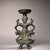 Vintage Archaic Bronze Human-Form Oil Lamp – Figural Beast Base For Sale - Image 4 of 9