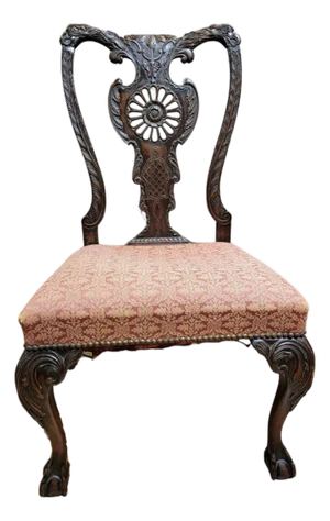 Late 19th Century A Single Chippendale Style Mahogany Side Chair