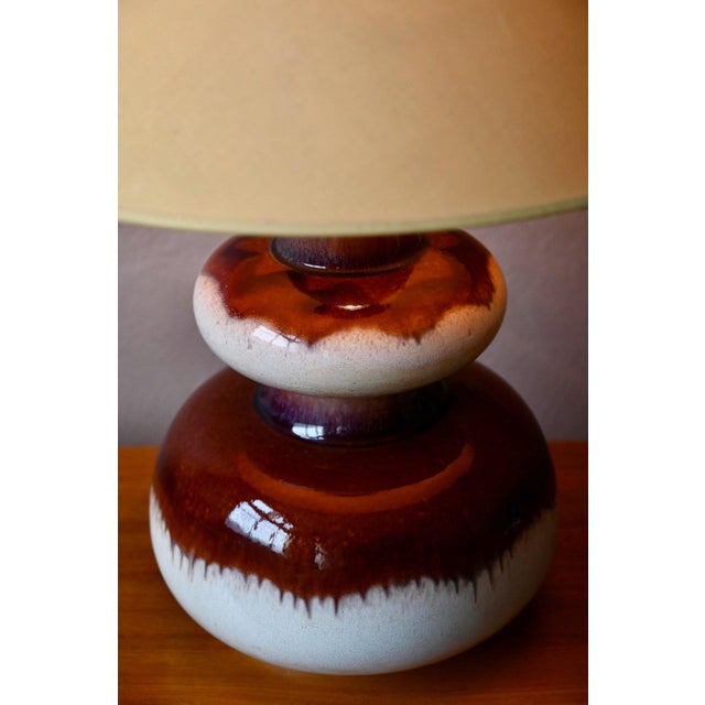 Brutalist Fat Lava Ceramic Totem Lamp, 1970s For Sale - Image 11 of 15