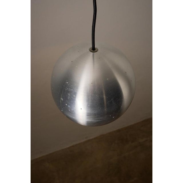 Metal Brushed Aluminum Model 7394 Pendant Lamp from Gebrüder Cosack, 1970s For Sale - Image 7 of 10
