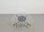Round Glass Coffee Table with Wood X-Base, 1970 For Sale - Image 9 of 17