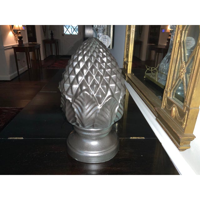 1980s Oversize Painted Porcelain Architectural Object For Sale - Image 11 of 11