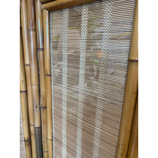 Bamboo Screen 3-Panel For Sale - Image 4 of 6