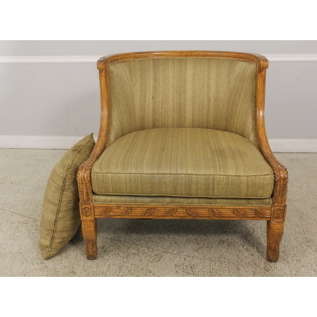 2010s Large Italian Extra Wide Seat Designer Chair For Sale - Image 5 of 13