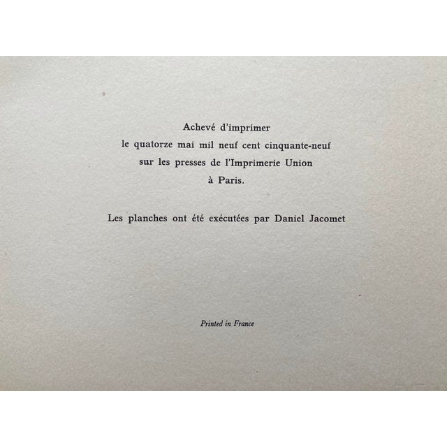 Georges Braque " Le Solitaire " Vintage 1959 First Limited Edition Fine Art Pochoir Print French Modernism Hardcover Art Book For Sale - Image 17 of 18