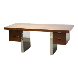 Roger Sprunger for Dunbar Walnut Executive Desk