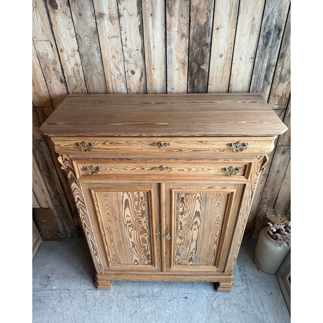 Large Louis Philippe Sideboard in Pitch Pine, 1890s For Sale - Image 10 of 14